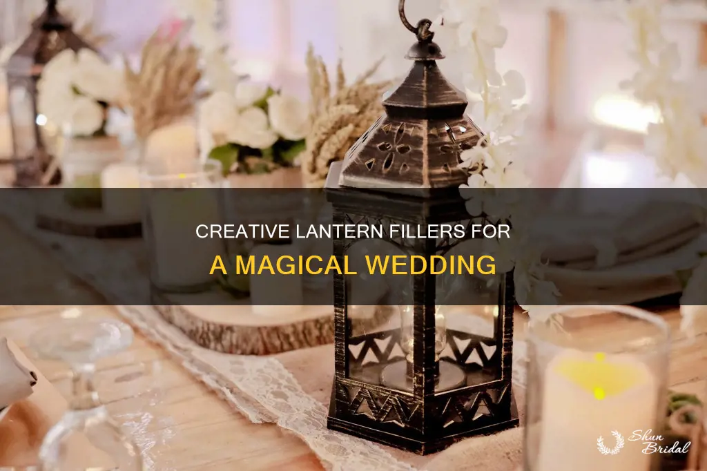 what to put in lanterns for wedding