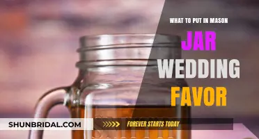 Mason Jar Wedding Favors: Creative Ideas for Filling Them