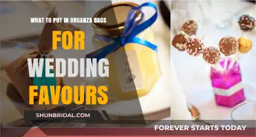 Creative Wedding Favors: Organza Bags Filled with Surprises