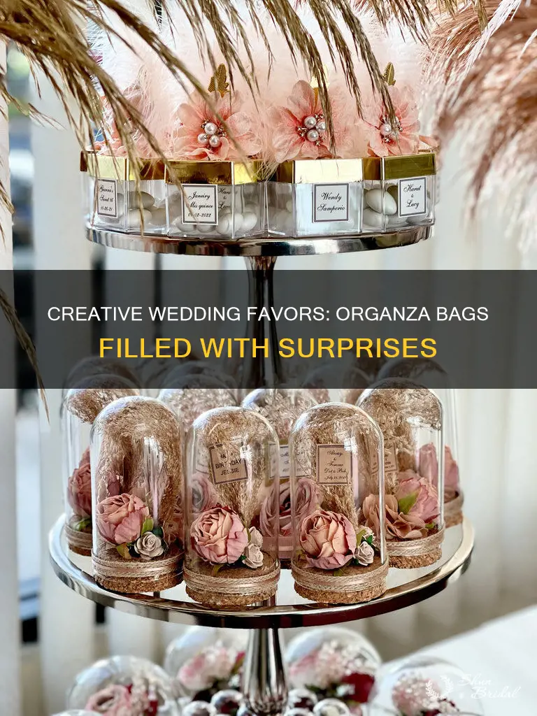 what to put in organza bags for wedding favours