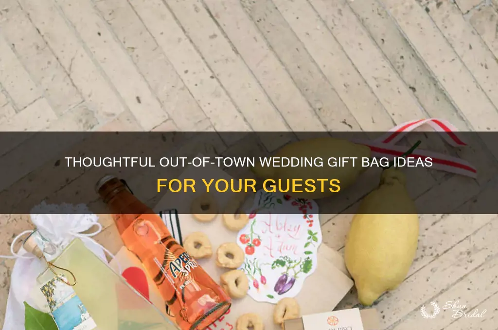 what to put in out of town wedding gift bags