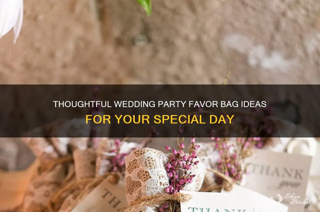 what to put in party favor bags wedding
