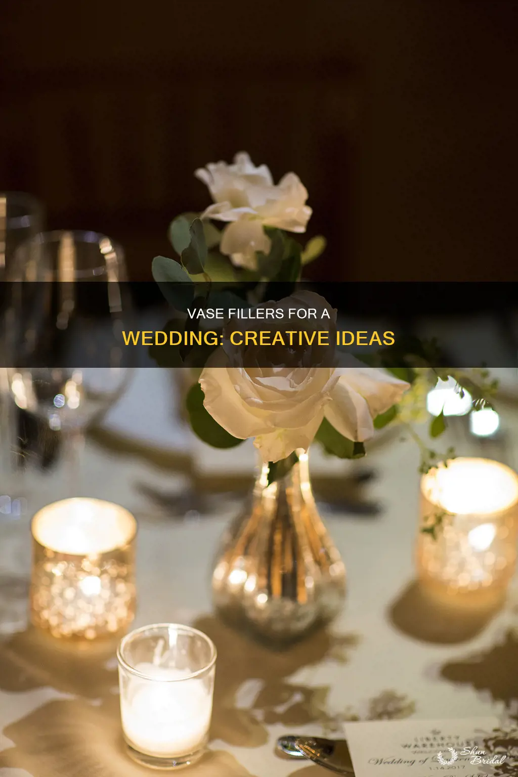 what to put in vases for wedding