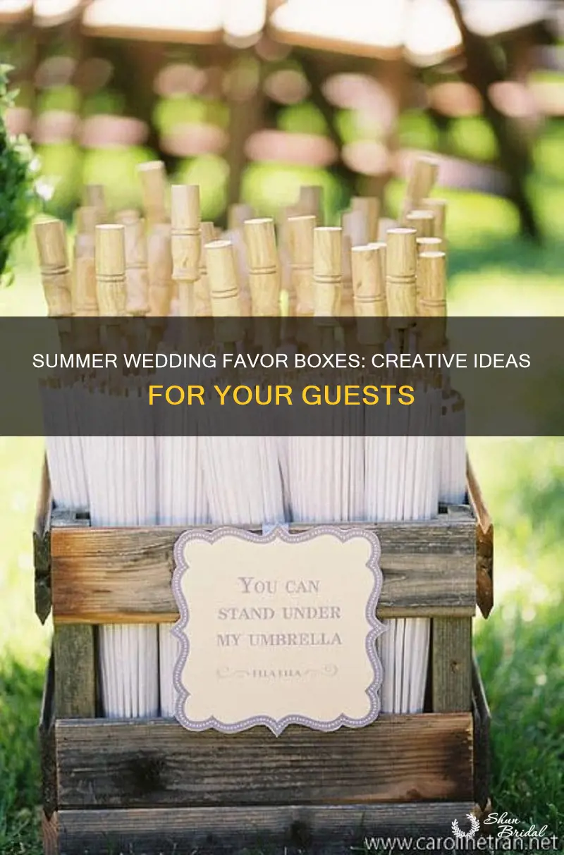 what to put in wedding favor boxes summer