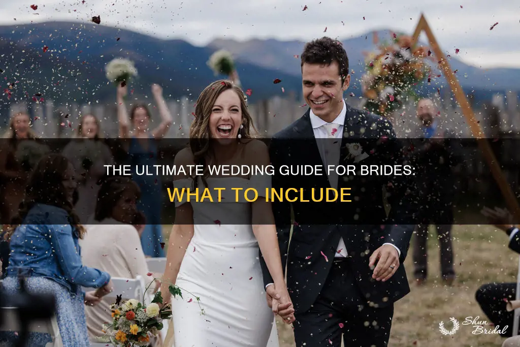 what to put in wedding guides for brides