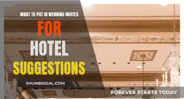 Hotel Suggestions: Crafting the Perfect Wedding Invite