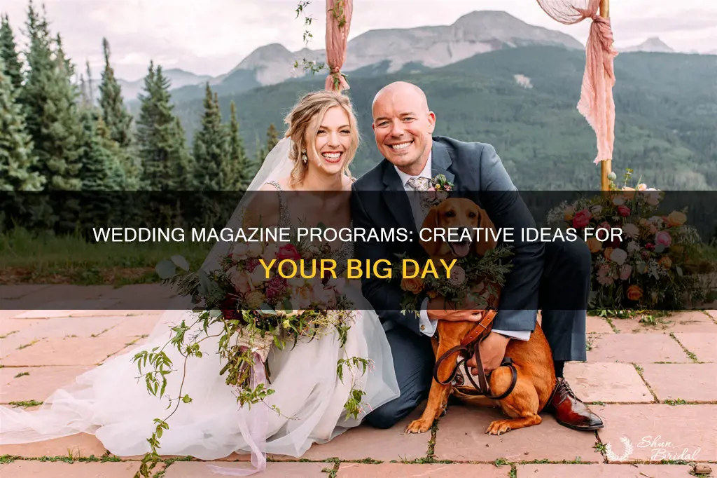 what to put in wedding magazine programs