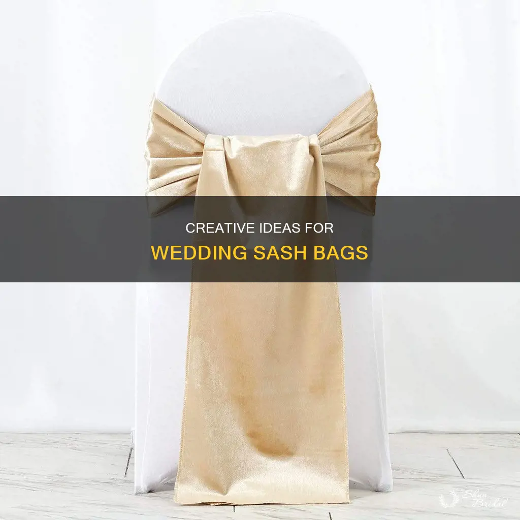 what to put in wedding sash bags