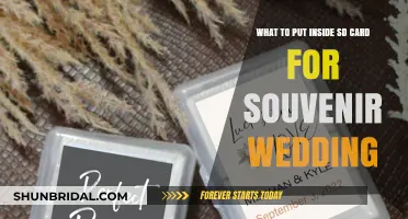 Unique Wedding Souvenir Ideas: What to Store on an SD Card
