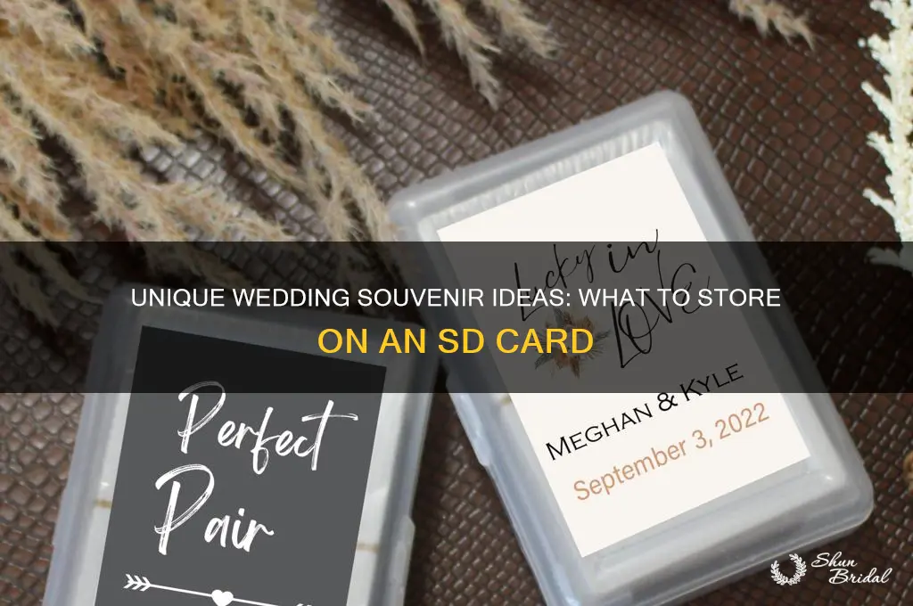 what to put inside sd card for souvenir wedding