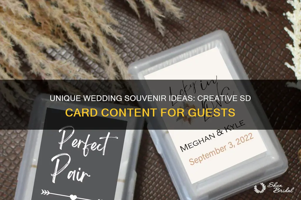 what to put inside sd card for suvenir wedding