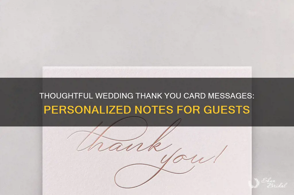 what to put inside wedding thank you cards