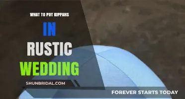 Rustic Wedding Kippahs: Creative Display Ideas