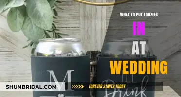 Creative Ways to Display Wedding Koozies