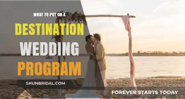 Destination Wedding Programs: What to Include