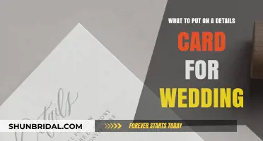 Essential Wedding Details Card Info: What to Include for Guests