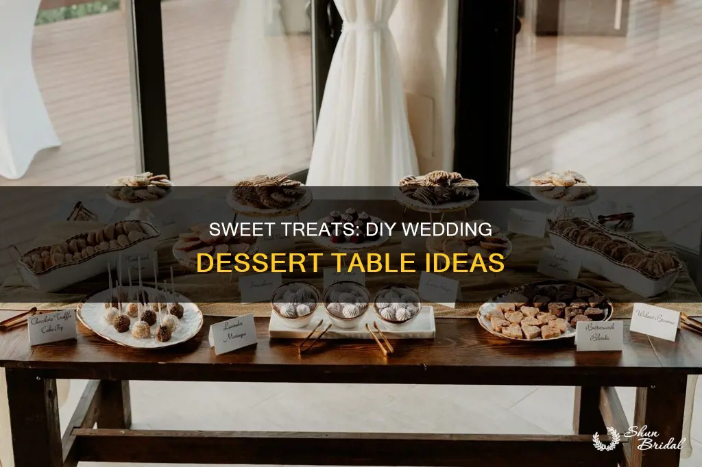 what to put on a homemade wedding sweets table