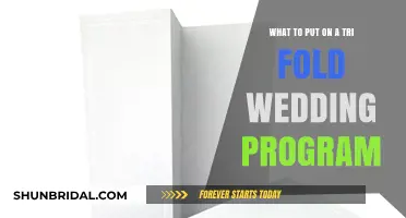 Wedding Program Trifolds: What to Include