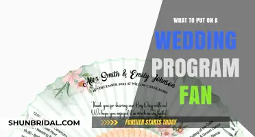 Wedding Program Fan: Creative Ways to Personalize Your Big Day