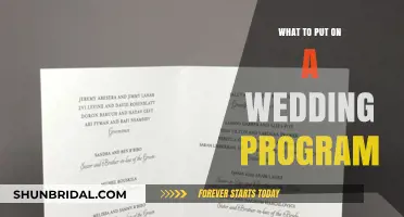 Wedding Programs: What to Include and Why