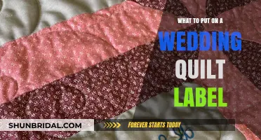 Personalized Wedding Quilt Labels: What to Include