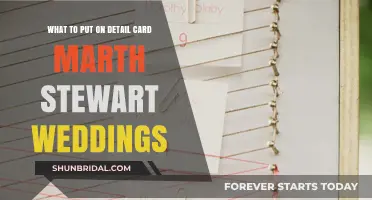 Elegant Details: Perfect Wording for Your Martha Stewart Wedding Cards