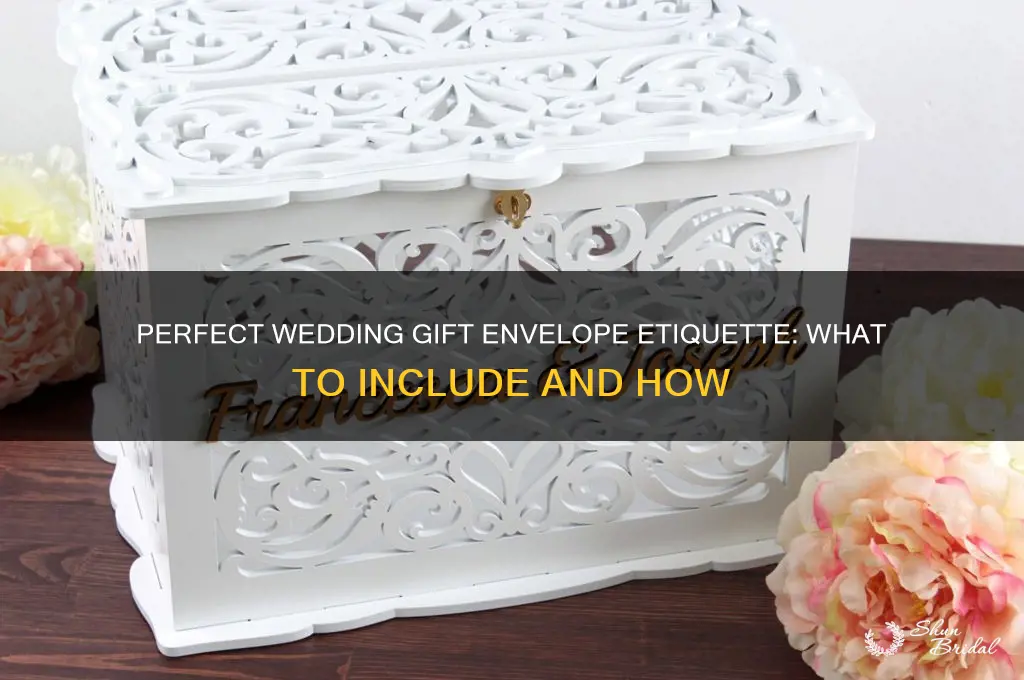 what to put on envelope for wedding gift