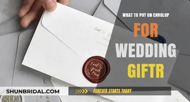 Etiquette for Wedding Gift Envelopes