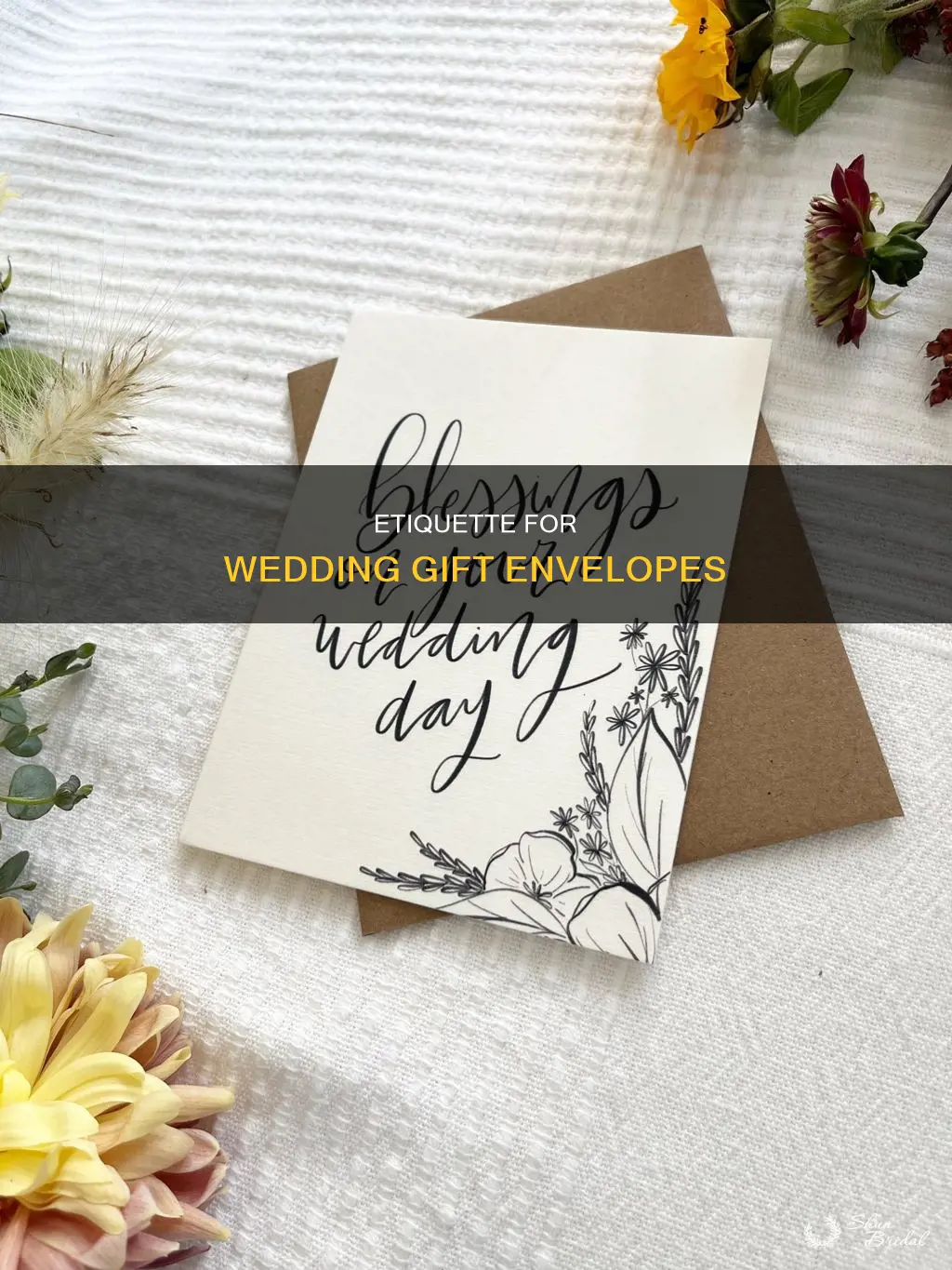 what to put on envolop for wedding giftr