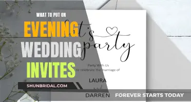 Evening Wedding Invites: What to Include and What to Avoid