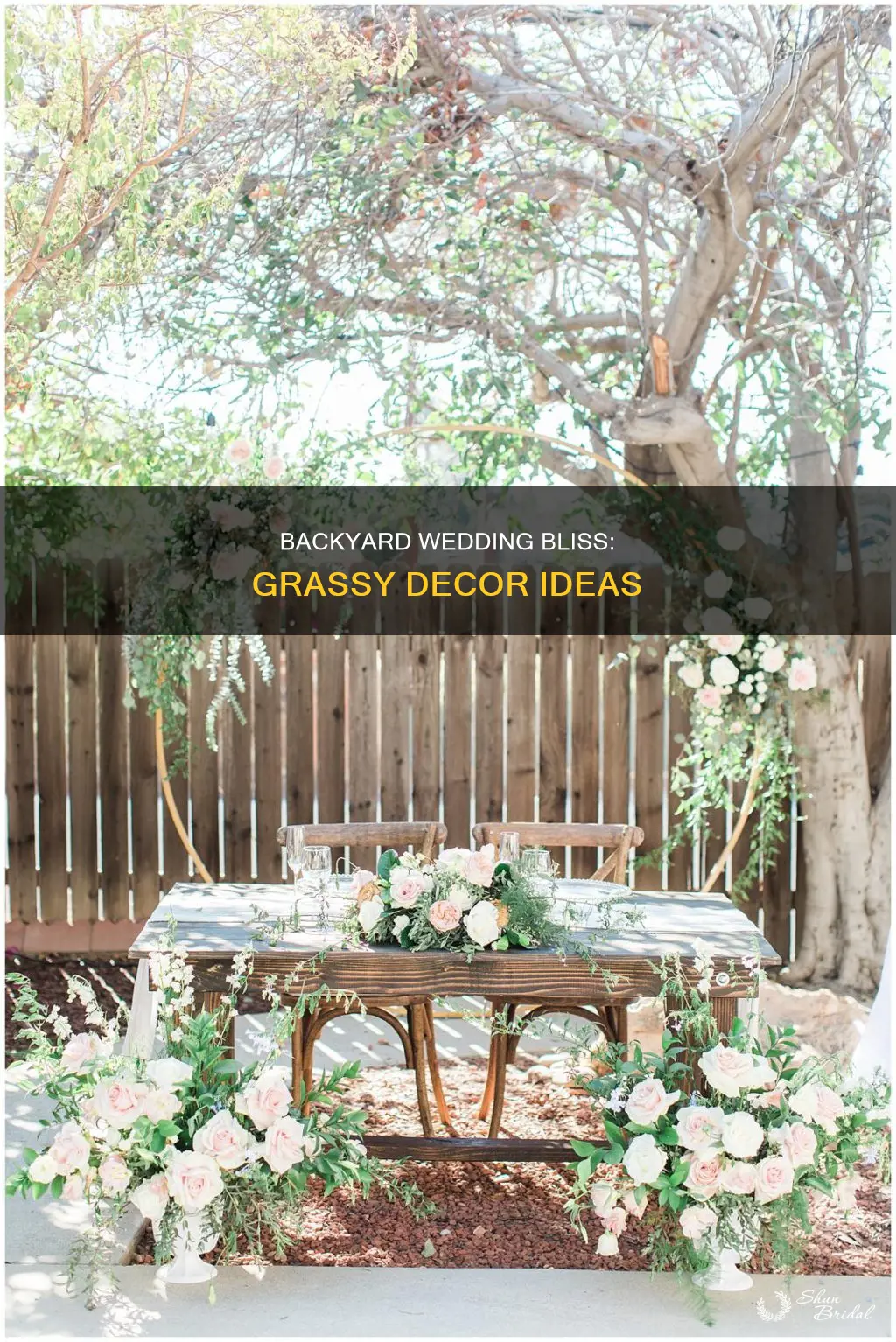 what to put on grassy backyard wedding
