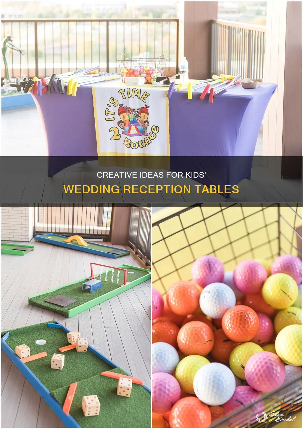 what to put on kids tables at wedding reception