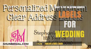 Return Address Labels for Your Wedding: A Guide