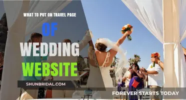Travel Tips for Your Wedding Website