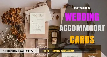 Elegant Wedding Accommodation Card Ideas: Essential Details to Include