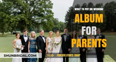 Wedding Album Keepsakes for Parents
