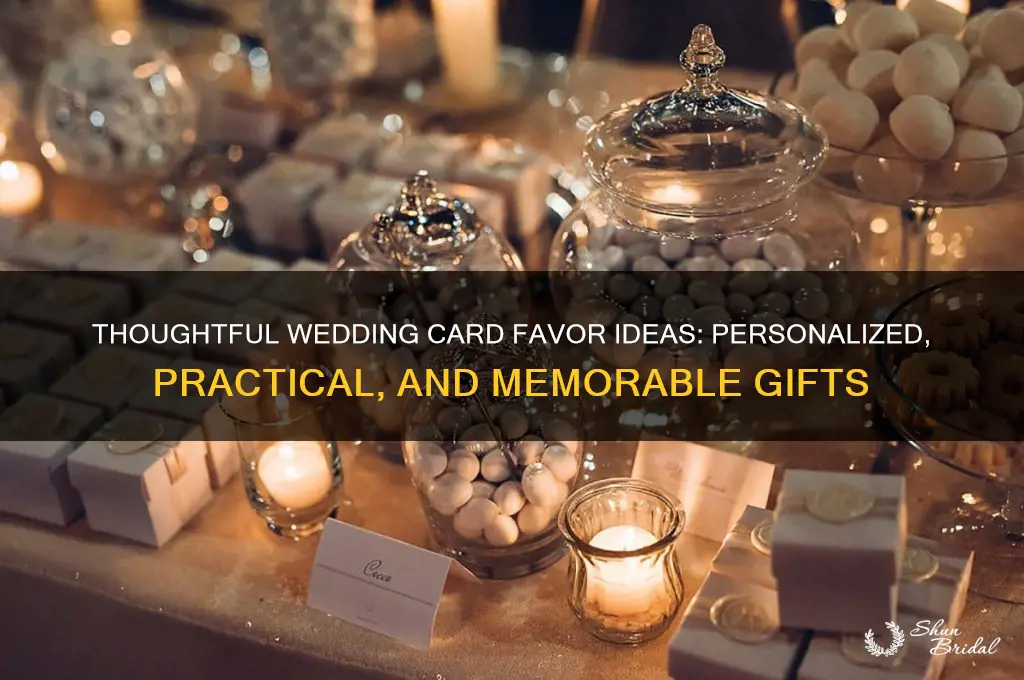 what to put on wedding card favors