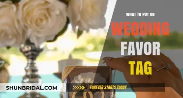 Wedding Favor Tags: Personalized Thank-You Messages