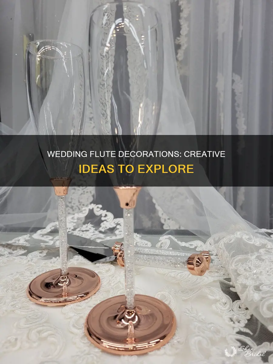 what to put on wedding flutes
