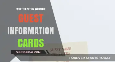 Essential Wedding Guest Info Card Details: Tips for Clear Communication