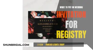 Wedding Invitation Wording for Your Gift Registry