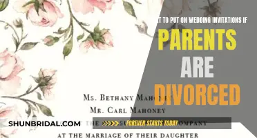 Navigating Wedding Invites When Parents Are Divorced