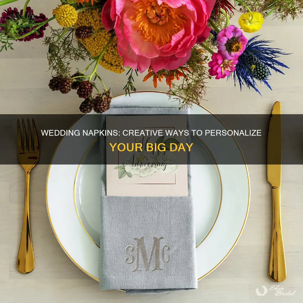 what to put on wedding napkins