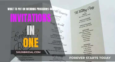 Wedding Programs and Invites: What to Include