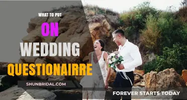 Essential Wedding Questionnaire Guide for Your Big Day