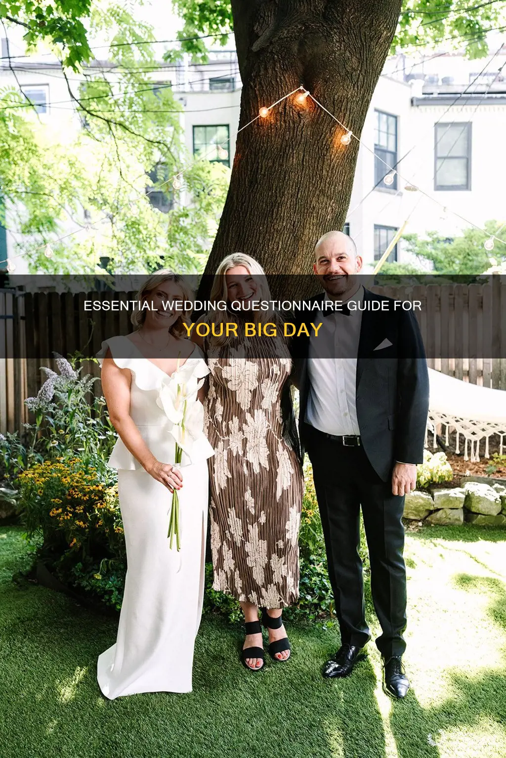 what to put on wedding questionairre