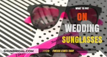 Customized Wedding Sunglasses: What to Put on Them?