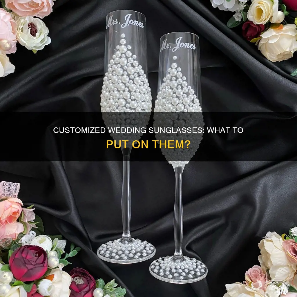 what to put on wedding sunglasses