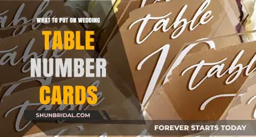 Creative Ideas for Personalizing Your Wedding Table Number Cards