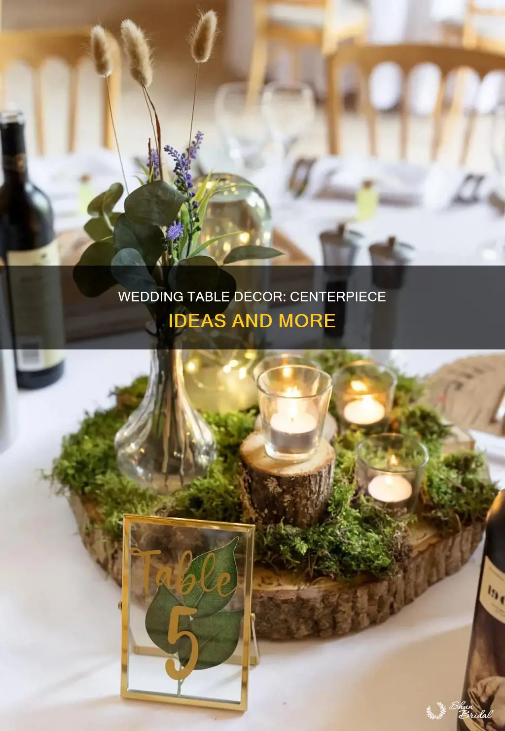 what to put on wedding tables